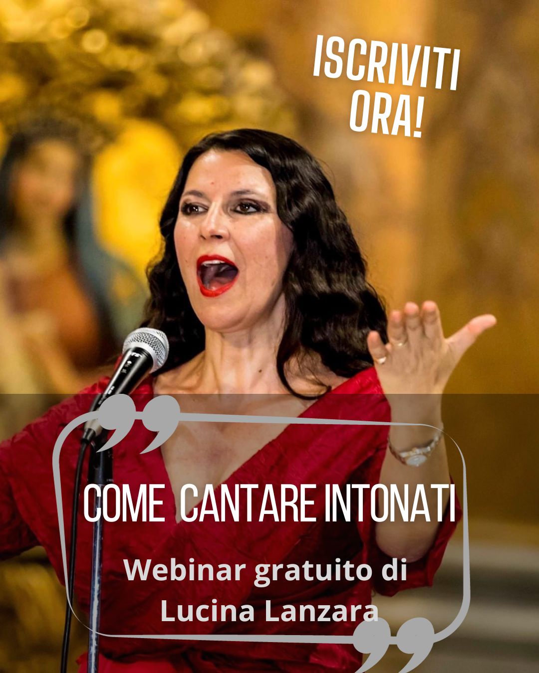Webinar gratuito Come cantare intonati