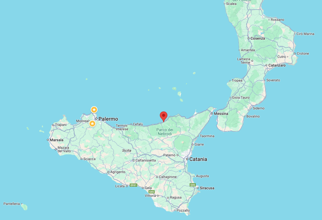 mappa sant'agata di militello