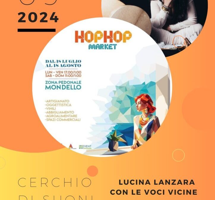 9 agosto 2024 a Mondello con le Voci Vicine, cerchio di suoni e canti in bianco