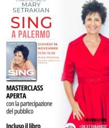 Ecco i partecipanti alla Masterclass di presentazione del libro di Mary Setrakian SING – TROVA LA TUA VOCE