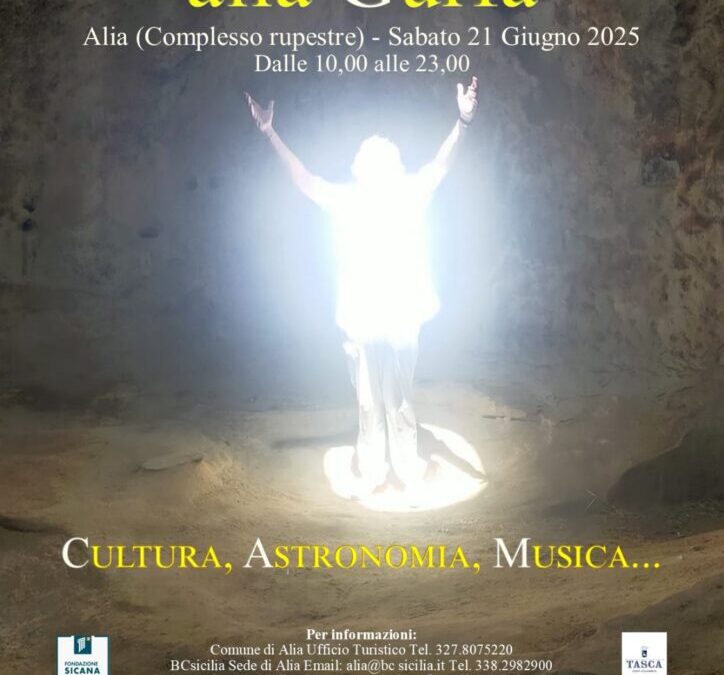 InCanto di Luce a la Gurfa – di e con Lucina Lanzara – Anteprima assoluta per il Solstizio d’Estate – Sabato 21 Giugno 2025 ore 12.30